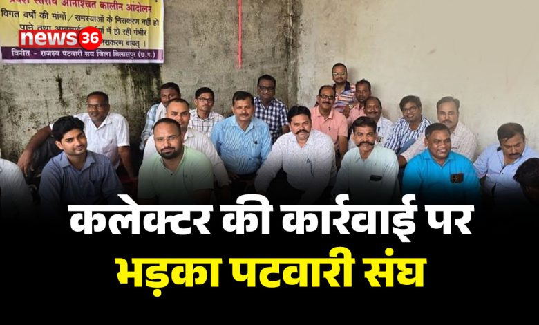 कलेक्टर की कार्रवाई पर भड़का पटवारी संघ, गंभीर आरोप लगाते हुए दी ये चेतावनी