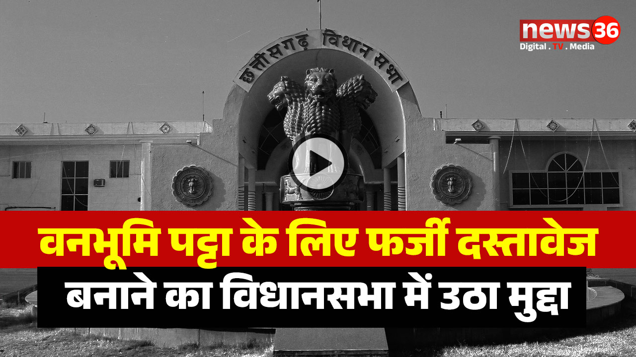 CG Assembly Monsoon Session : वनभूमि पट्टा के लिए फर्जी दस्तावेज बनाने का विधानसभा में उठा मुद्दा