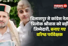 कांग्रेस नेता त्रिलोक श्रीवास