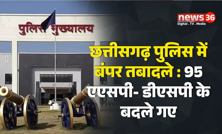 CG Police Transfer: छत्तीसगढ़ पुलिस में बड़ा फेरबदल