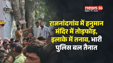 राजनांदगांव में हनुमान मंदिर में तोड़फोड़