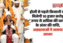 होली से पहले किसानों को मिलेगी 10 हजार करोड़ रुपए से अधिक की धान के अंतर की राशि